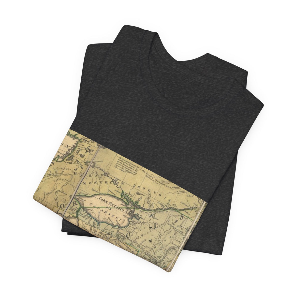 Vintage Lake Map T-Shirt