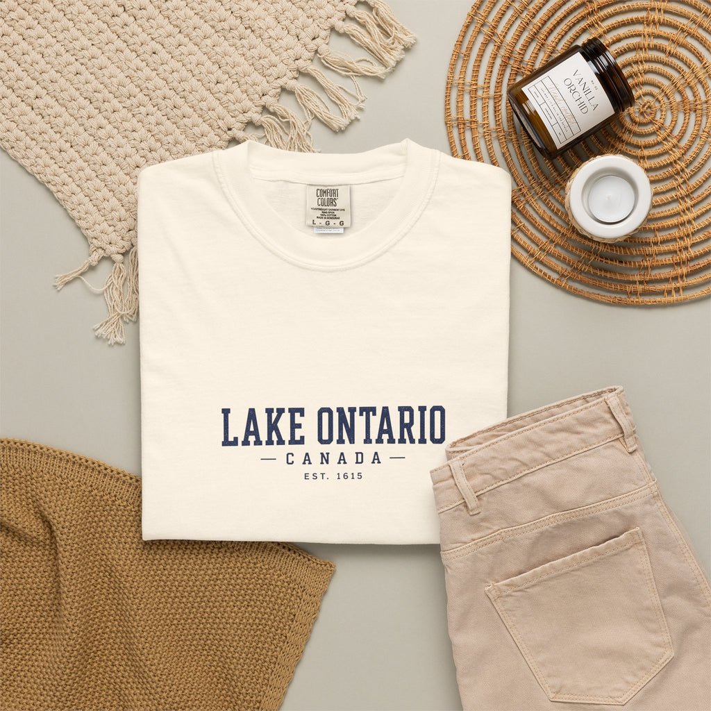 Lake Ontario Canada Est. 1615 Vintage Wash Tee