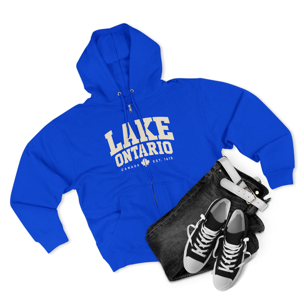 Lake Ontario zip hoodie, color option