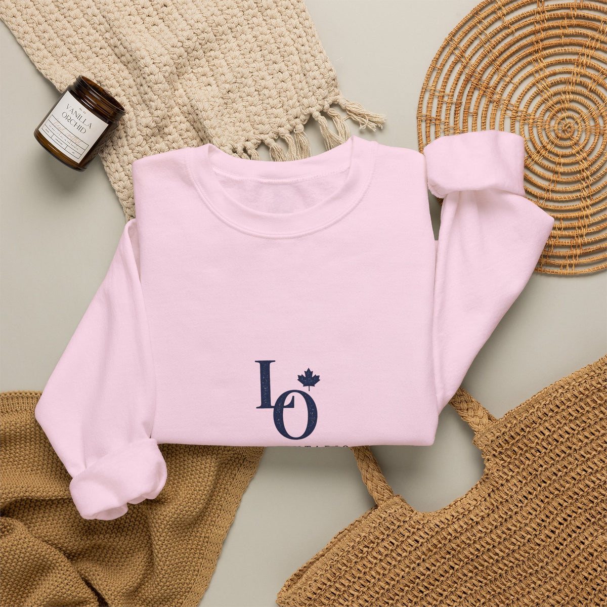 Lake Ontario Monogram Crewneck
