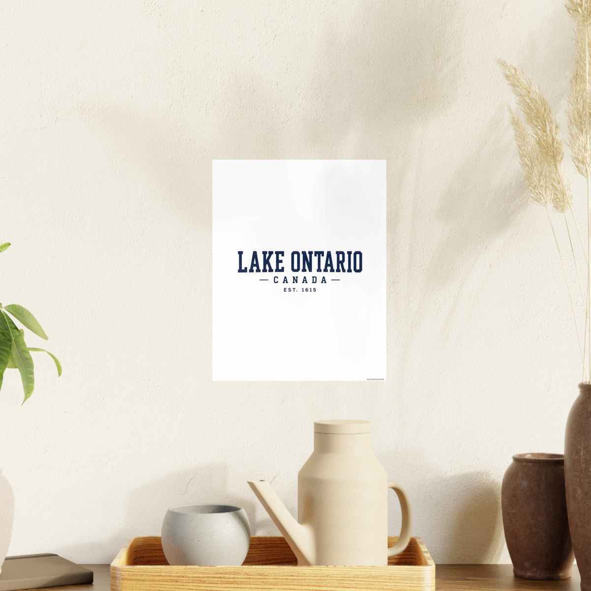 Lake Ontario Canada Est. 1615 Art Print