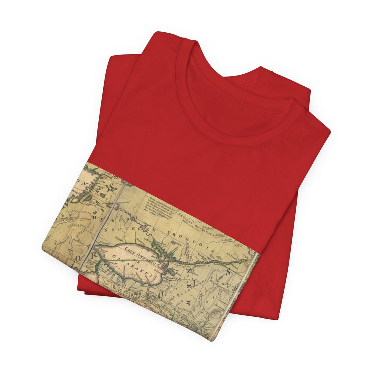 Vintage Lake Map T-Shirt