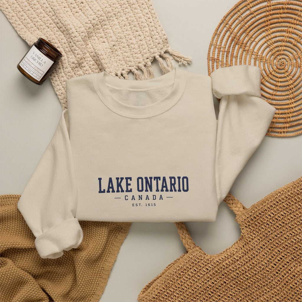 Lake Ontario Canada Est. 1615 Crewneck