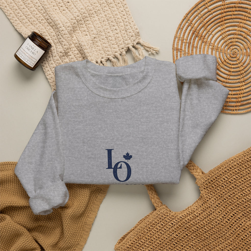 Lake Ontario Monogram Crewneck