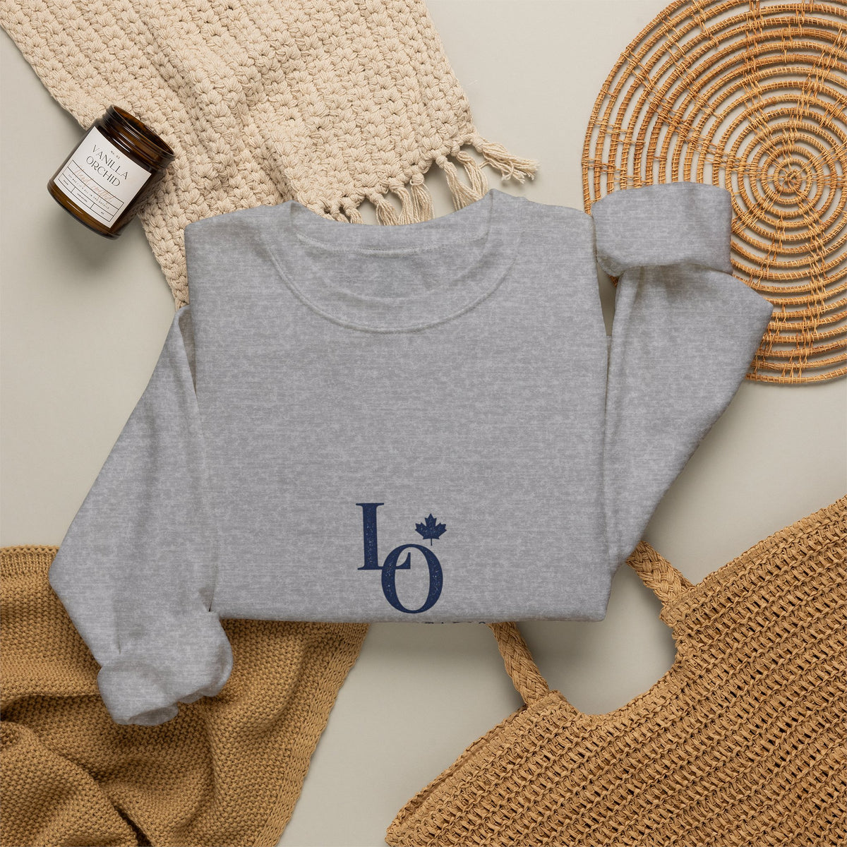 Lake Ontario Monogram Crewneck
