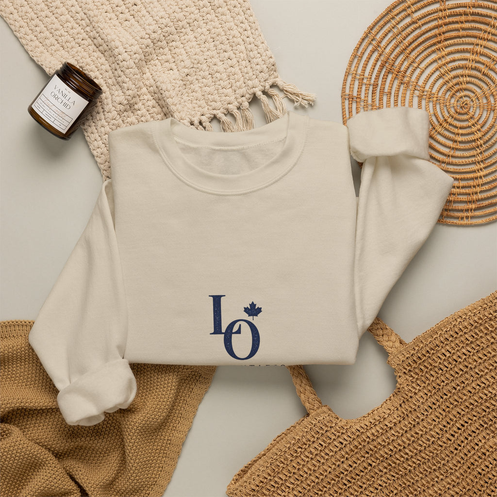 Lake Ontario Monogram Crewneck
