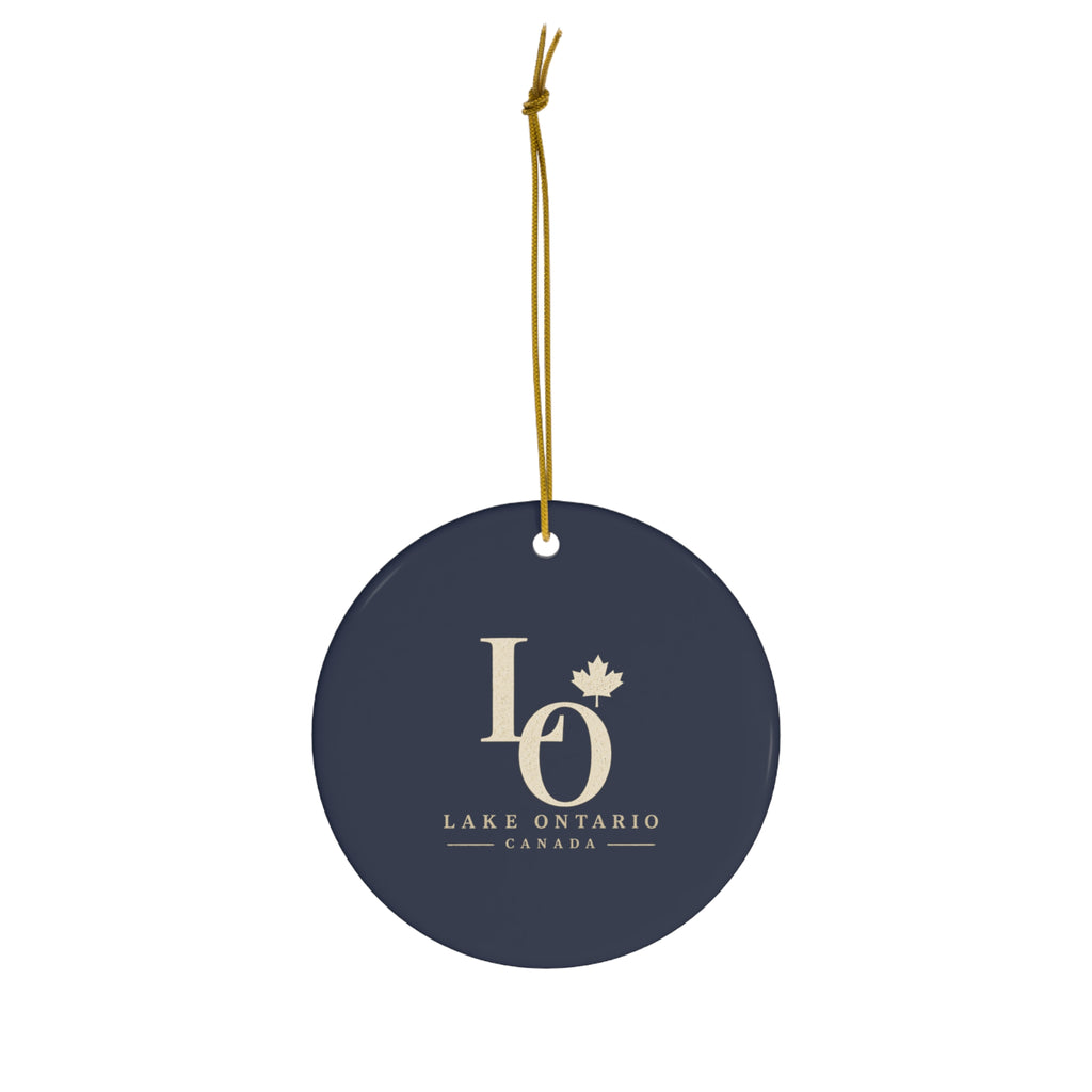 Lake Ontario Monogram Ornament
