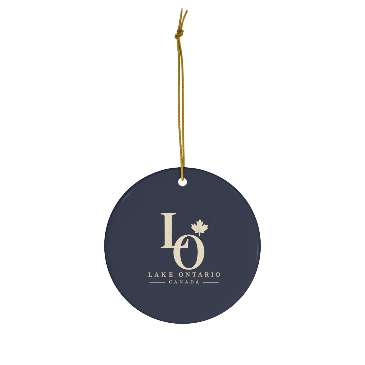Lake Ontario Monogram Ornament