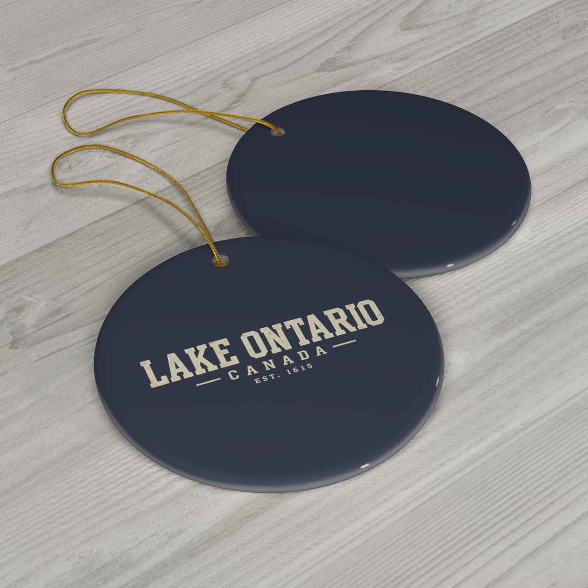 Lake Ontario Canada Est. 1615 Ornament