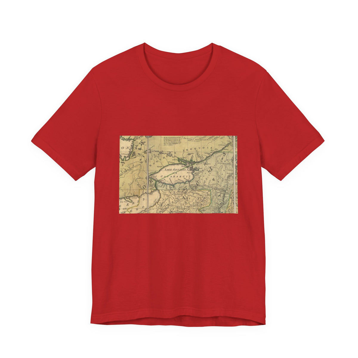 Vintage Lake Map T-Shirt