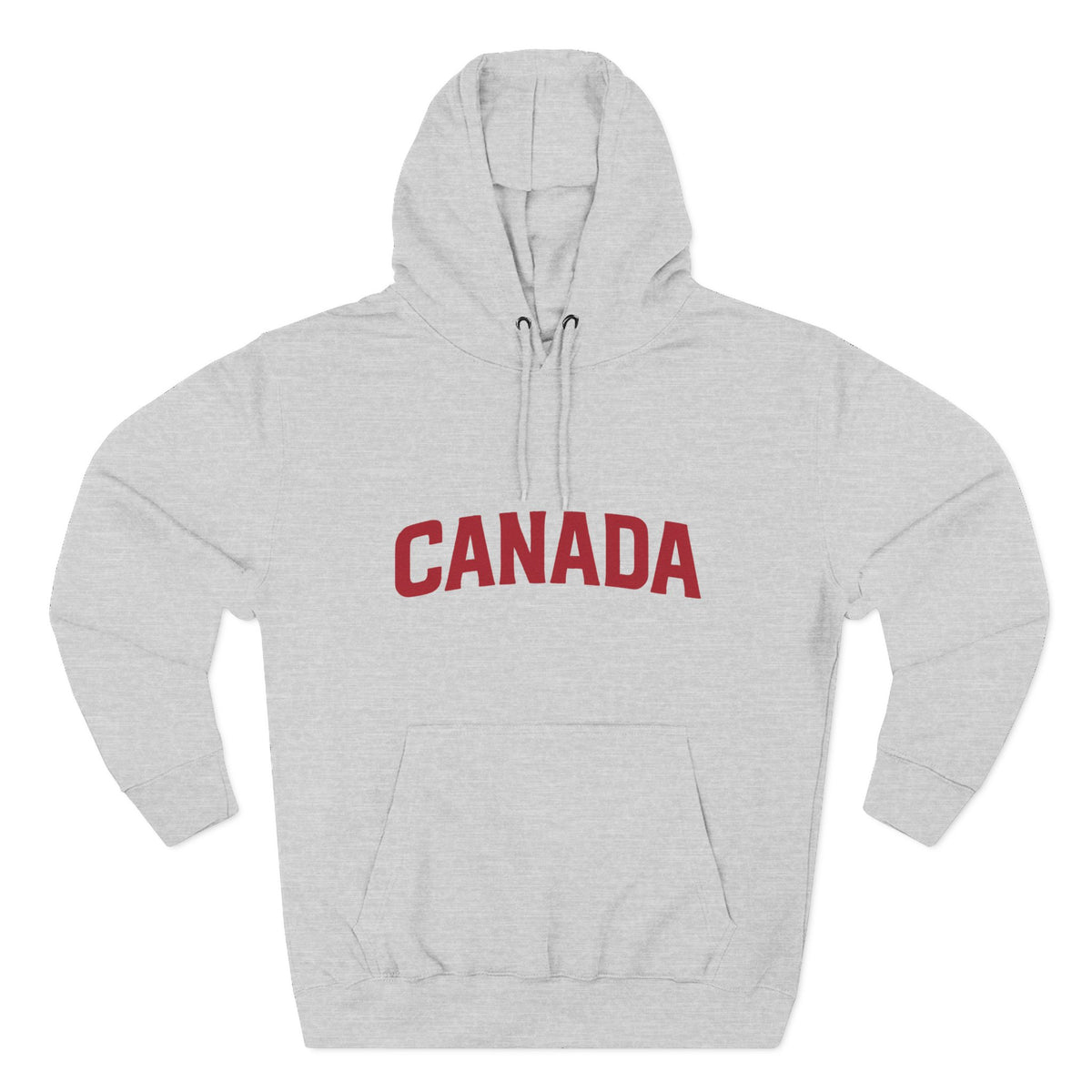 Canada Arch Logo Hoodie - heather grey pullover front view