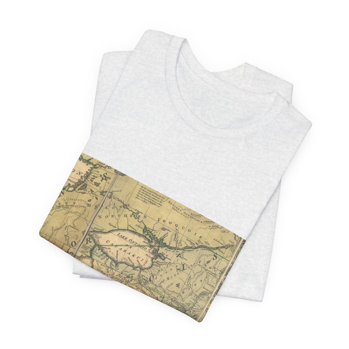 Vintage Lake Map T-Shirt