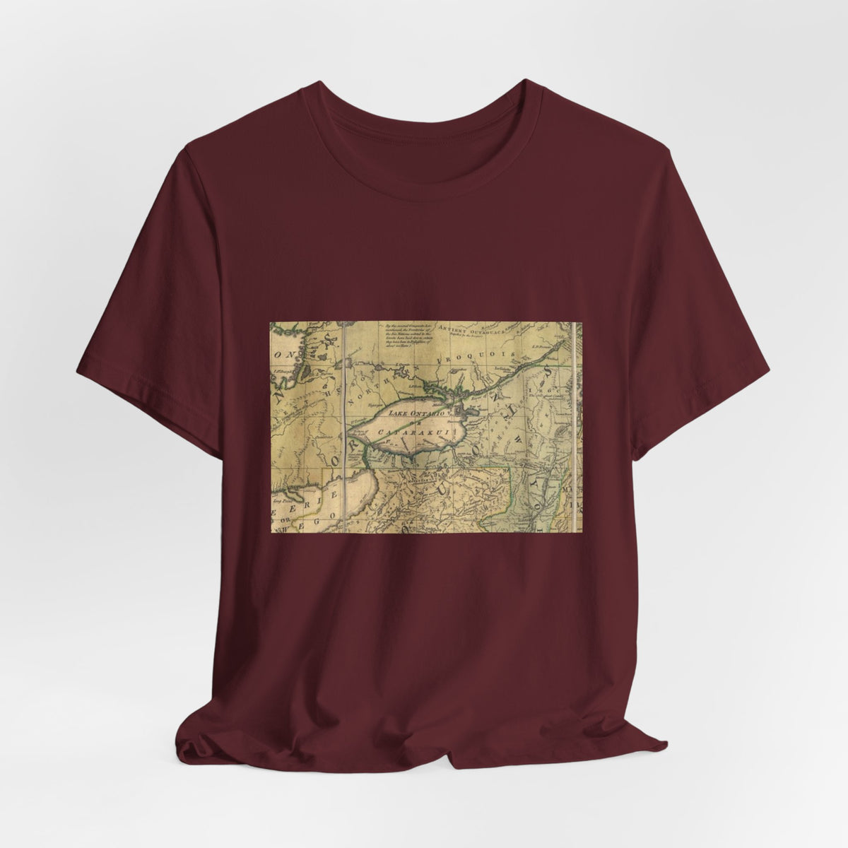 Vintage Lake Map T-Shirt
