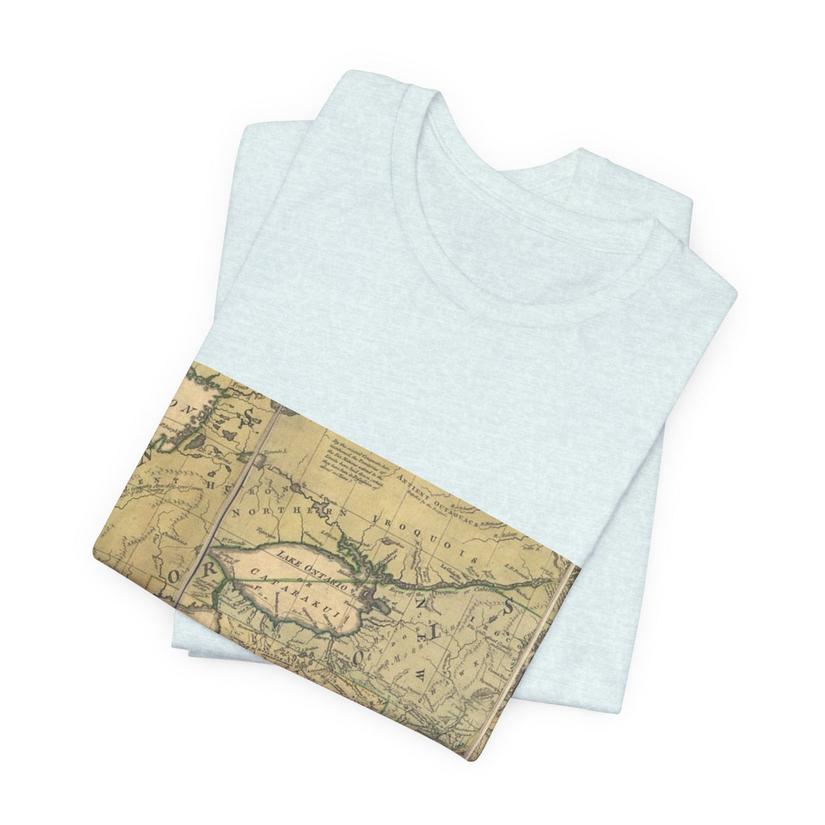 Vintage Lake Map T-Shirt
