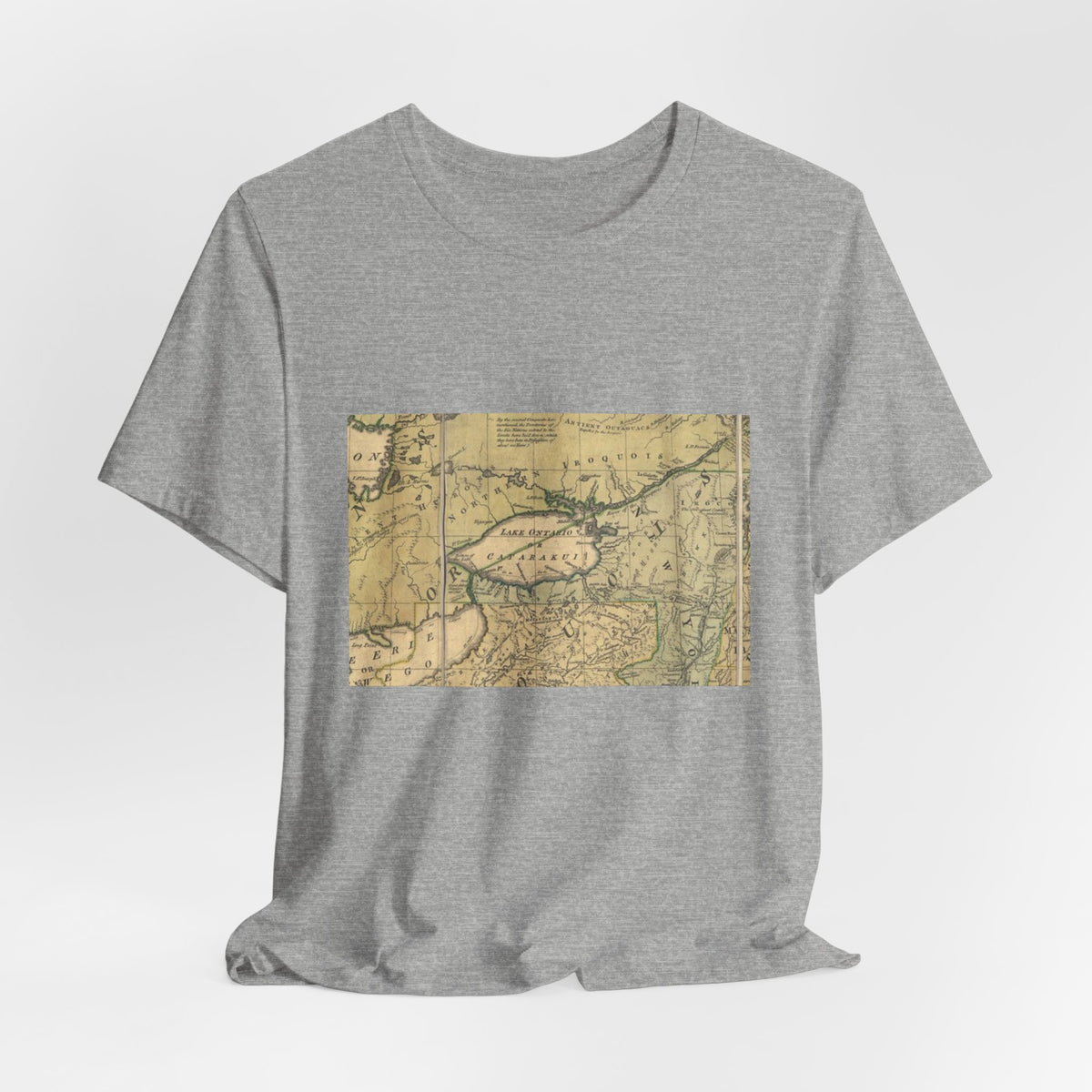 Vintage Lake Map T-Shirt