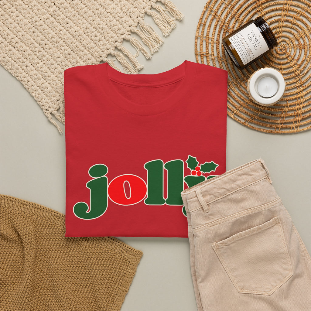 Jolly Christmas T-Shirt, holly jolly holiday tee