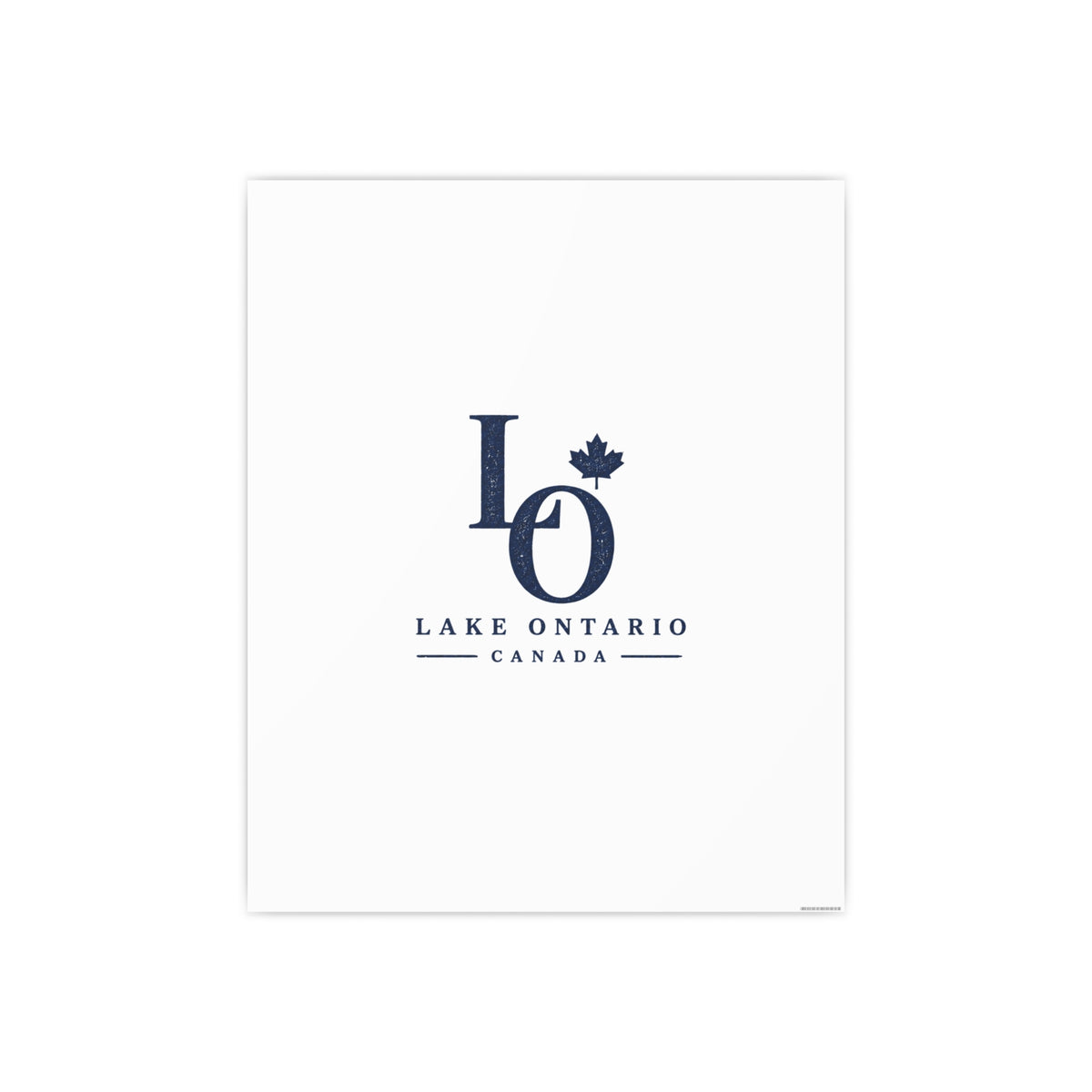 Lake Ontario Monogram Art Print