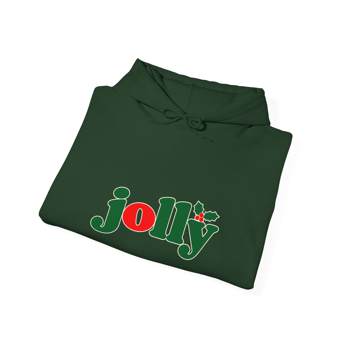 Jolly Christmas Hoodie, holly jolly holiday hoodie