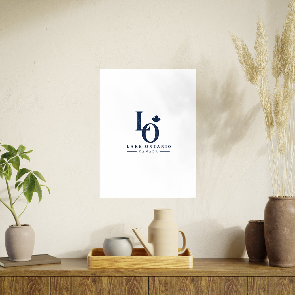 Lake Ontario Monogram Art Print