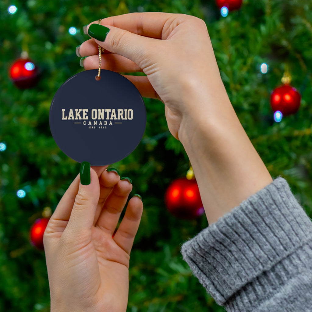 Lake Ontario Canada Est. 1615 Ornament