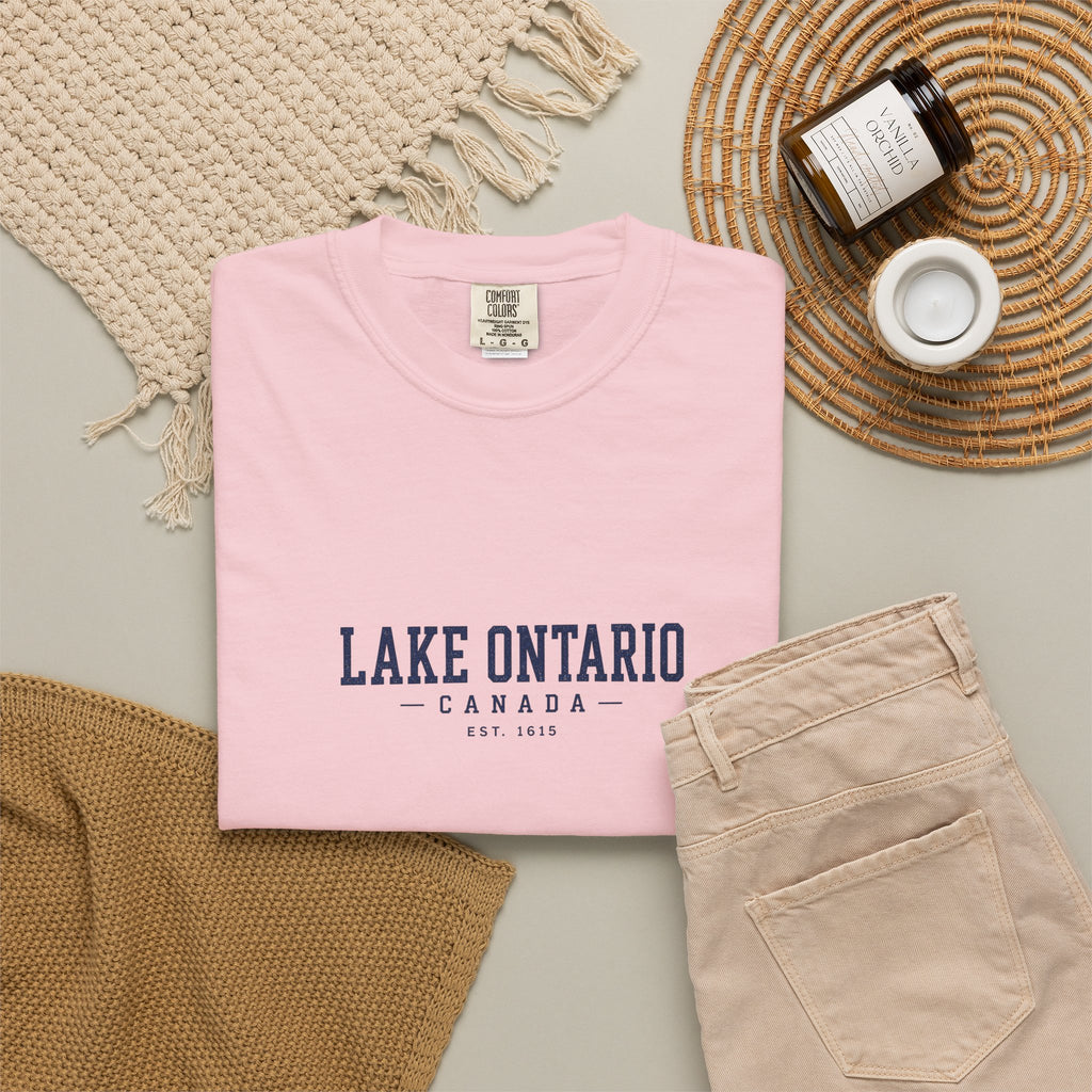 Lake Ontario Canada Est. 1615 Vintage Wash Tee