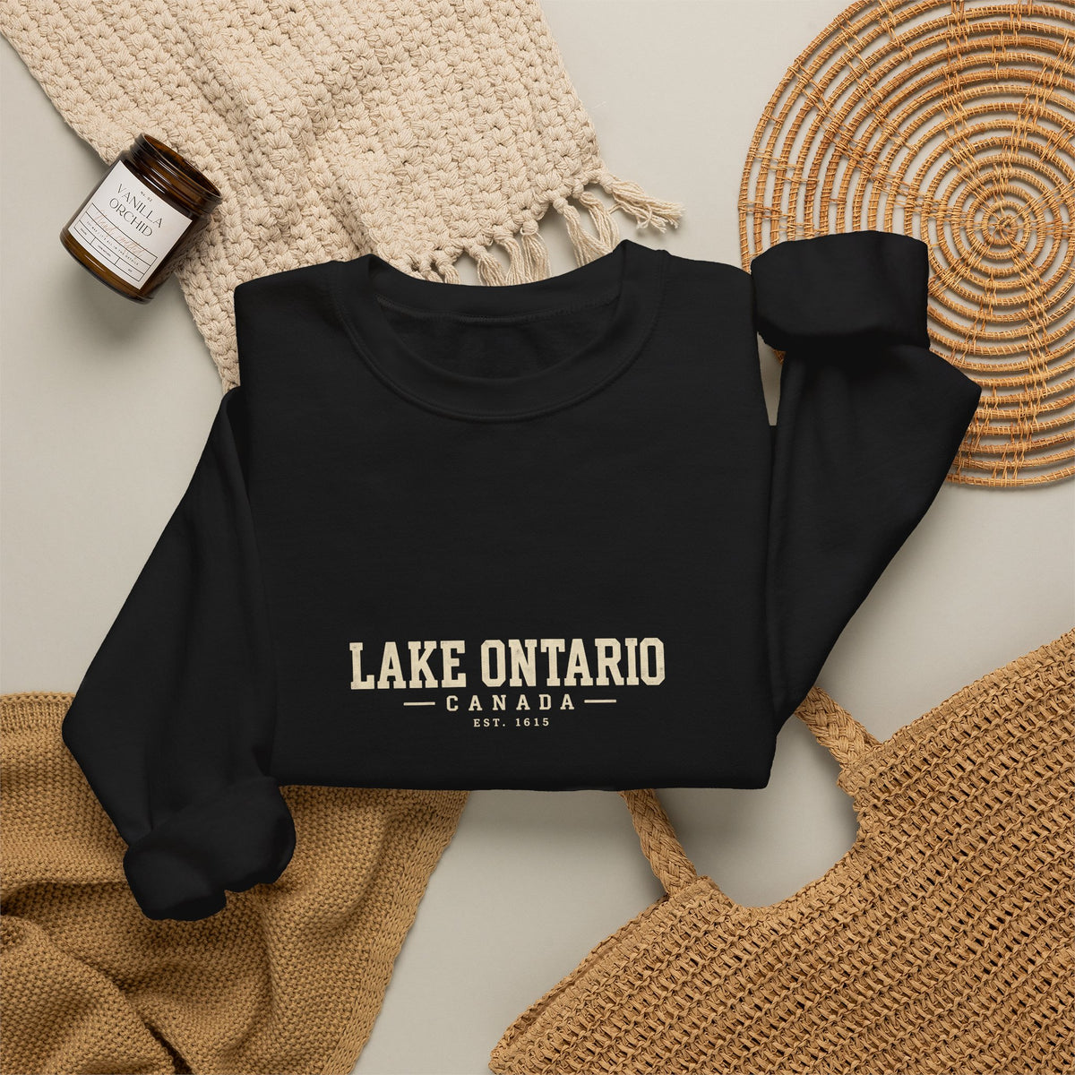Lake Ontario Canada Est. 1615 Crewneck