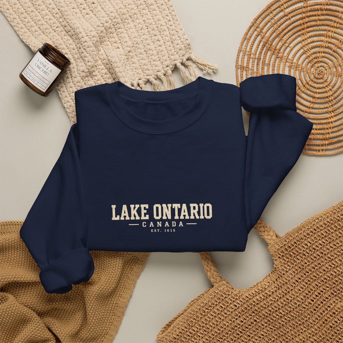 Lake Ontario Canada Est. 1615 Crewneck