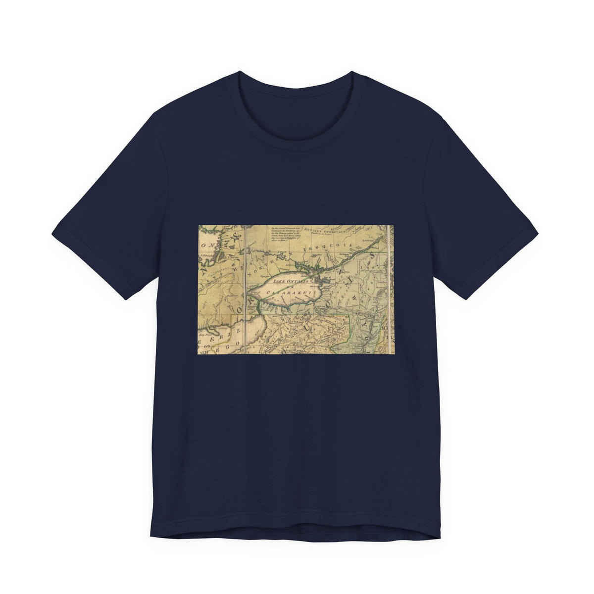 Vintage Lake Map T-Shirt