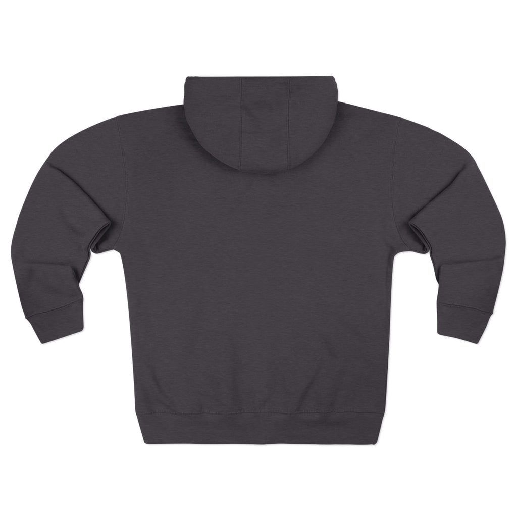 Lake Ontario zip hoodie, model front view