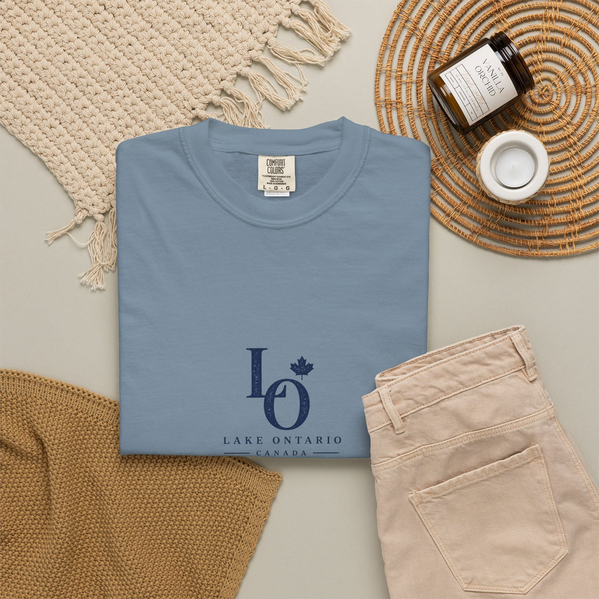 Lake Ontario Monogram Vintage Wash Tee