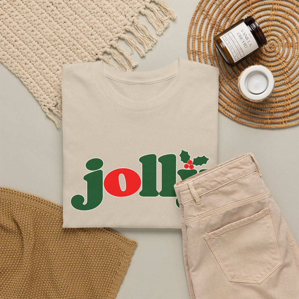 Jolly Christmas T-Shirt, holly jolly holiday tee