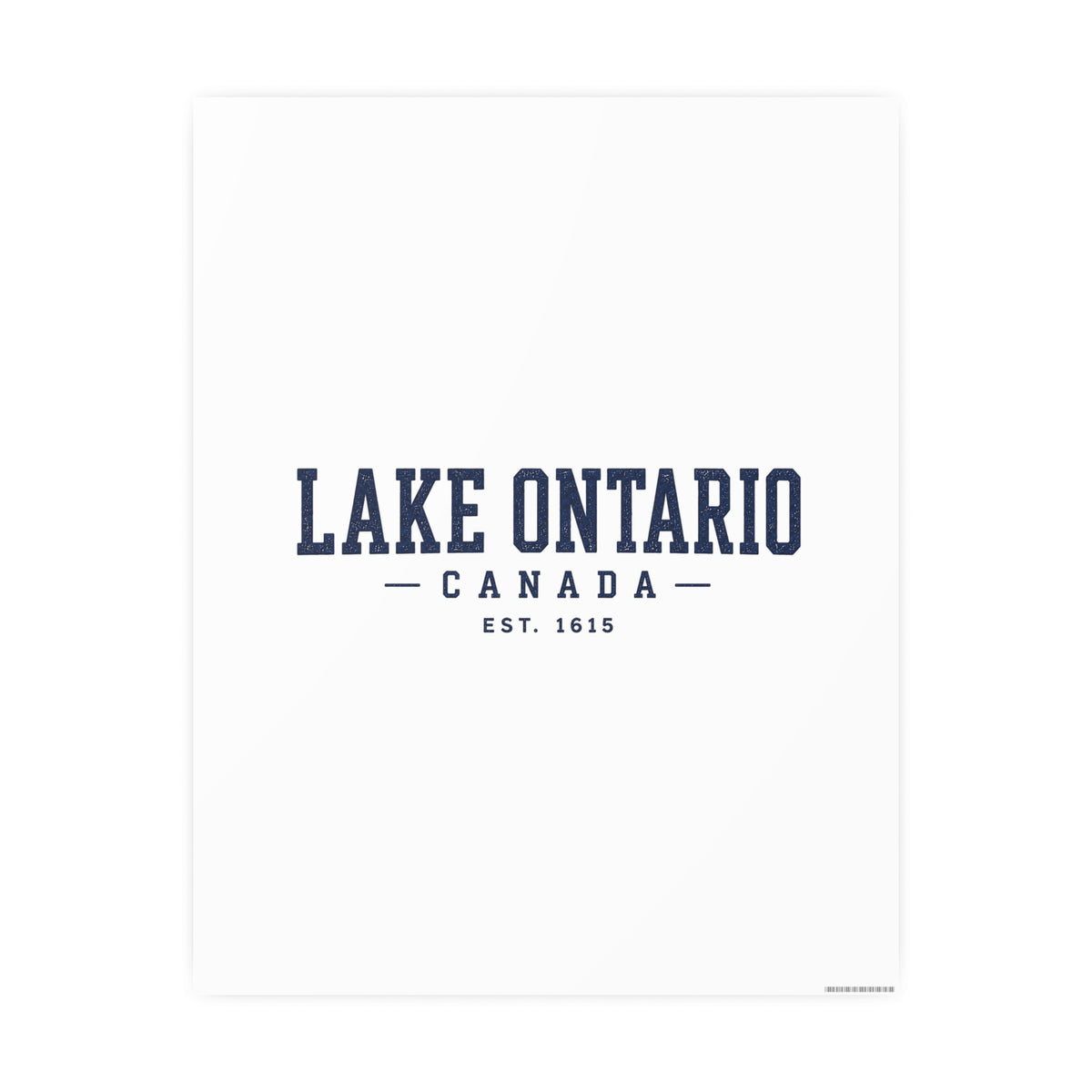 Lake Ontario Canada Est. 1615 Art Print