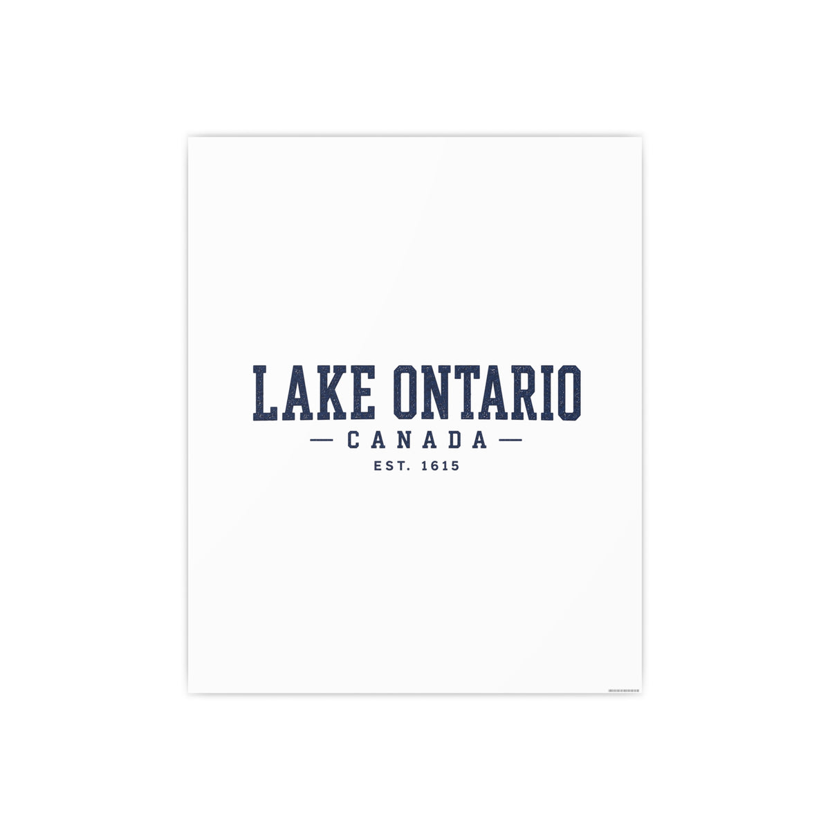 Lake Ontario Canada Est. 1615 Art Print