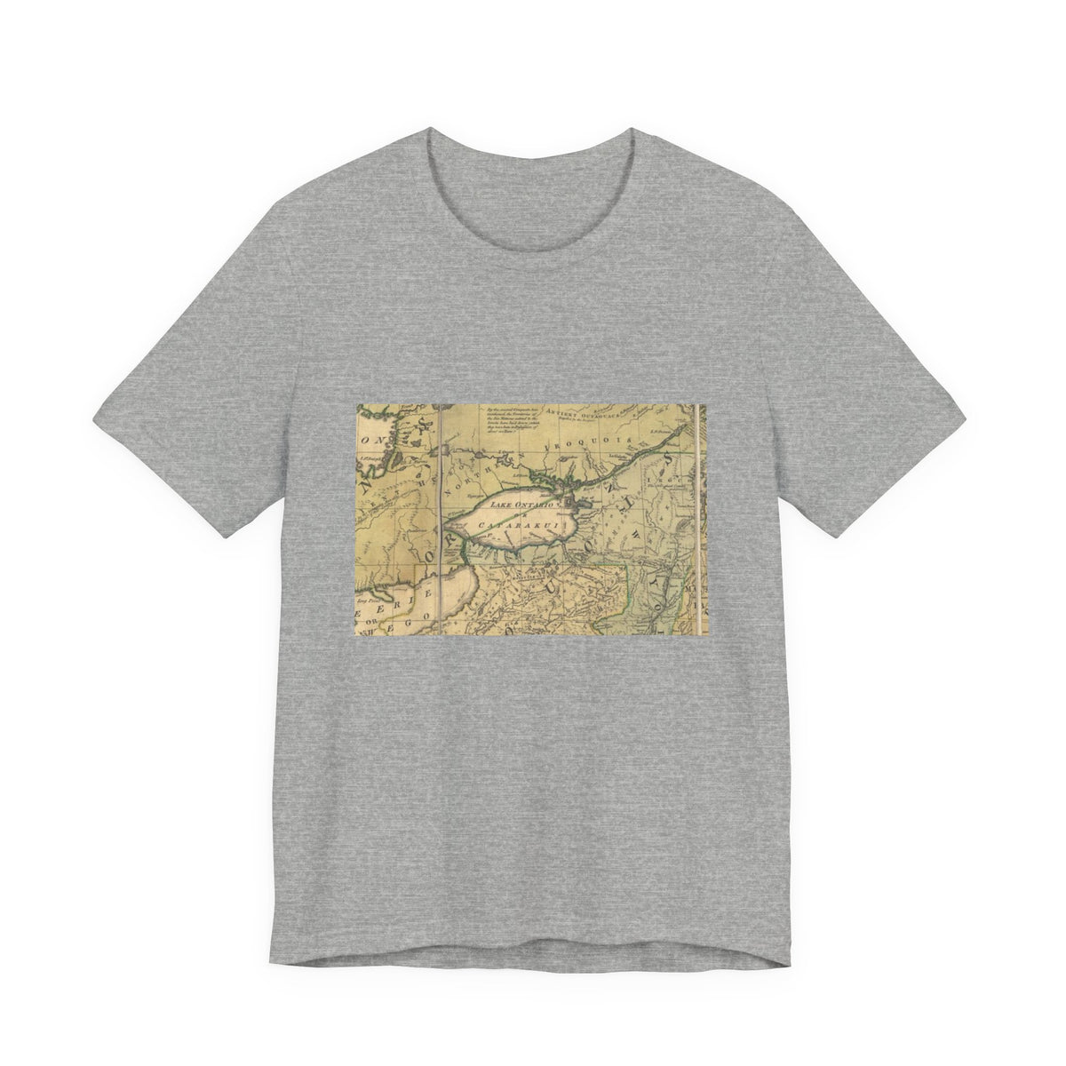 Vintage Lake Map T-Shirt