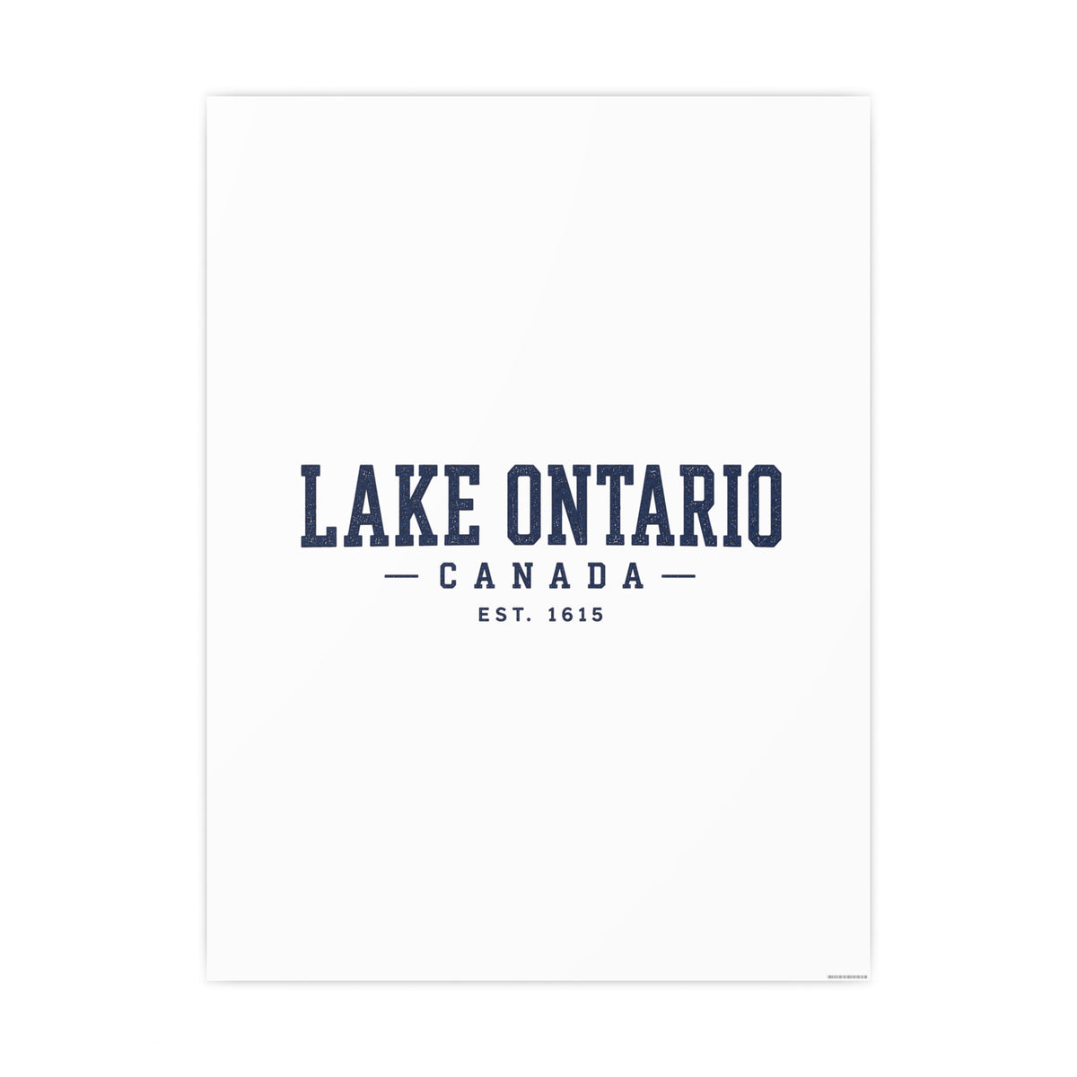 Lake Ontario Canada Est. 1615 Art Print