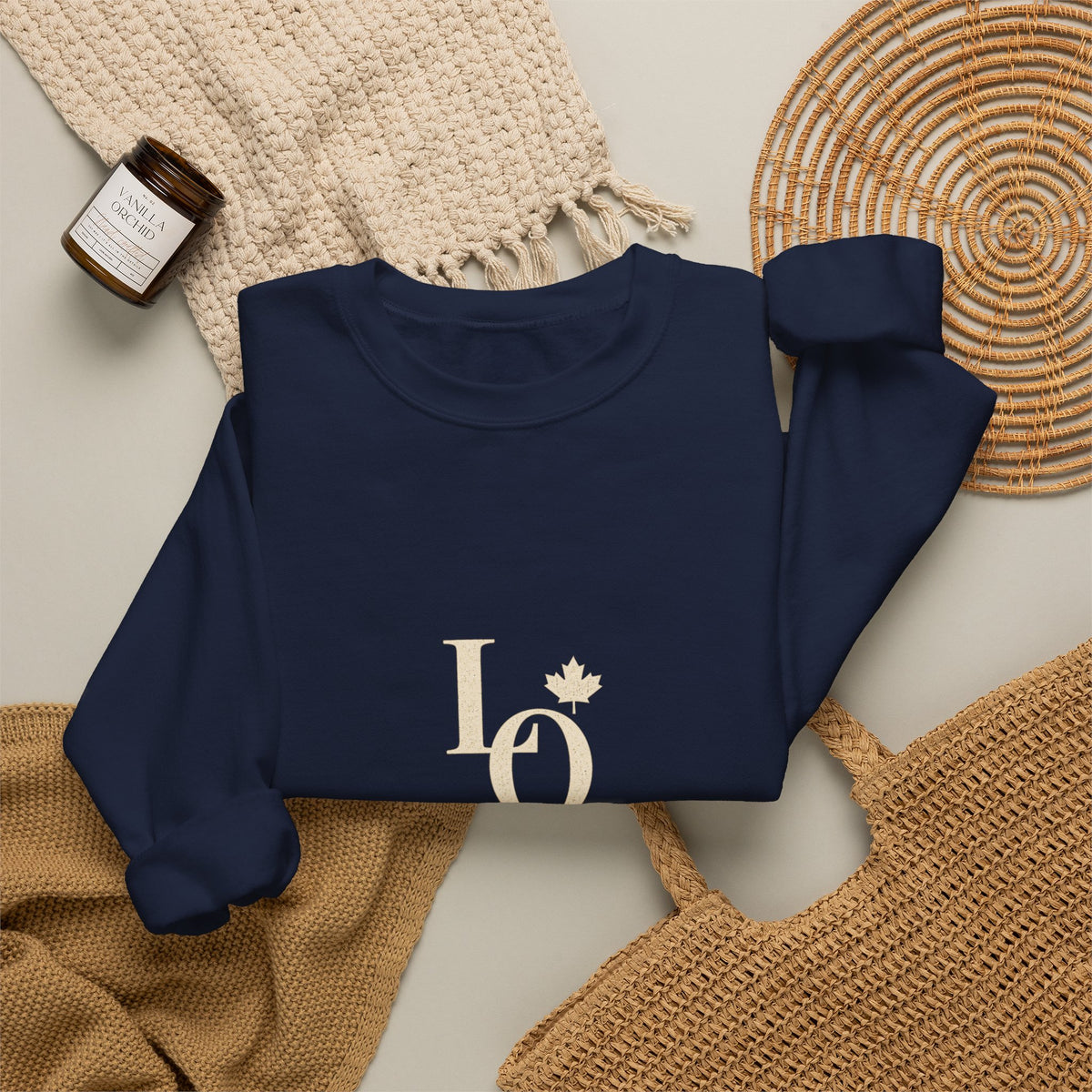 Lake Ontario Monogram Crewneck