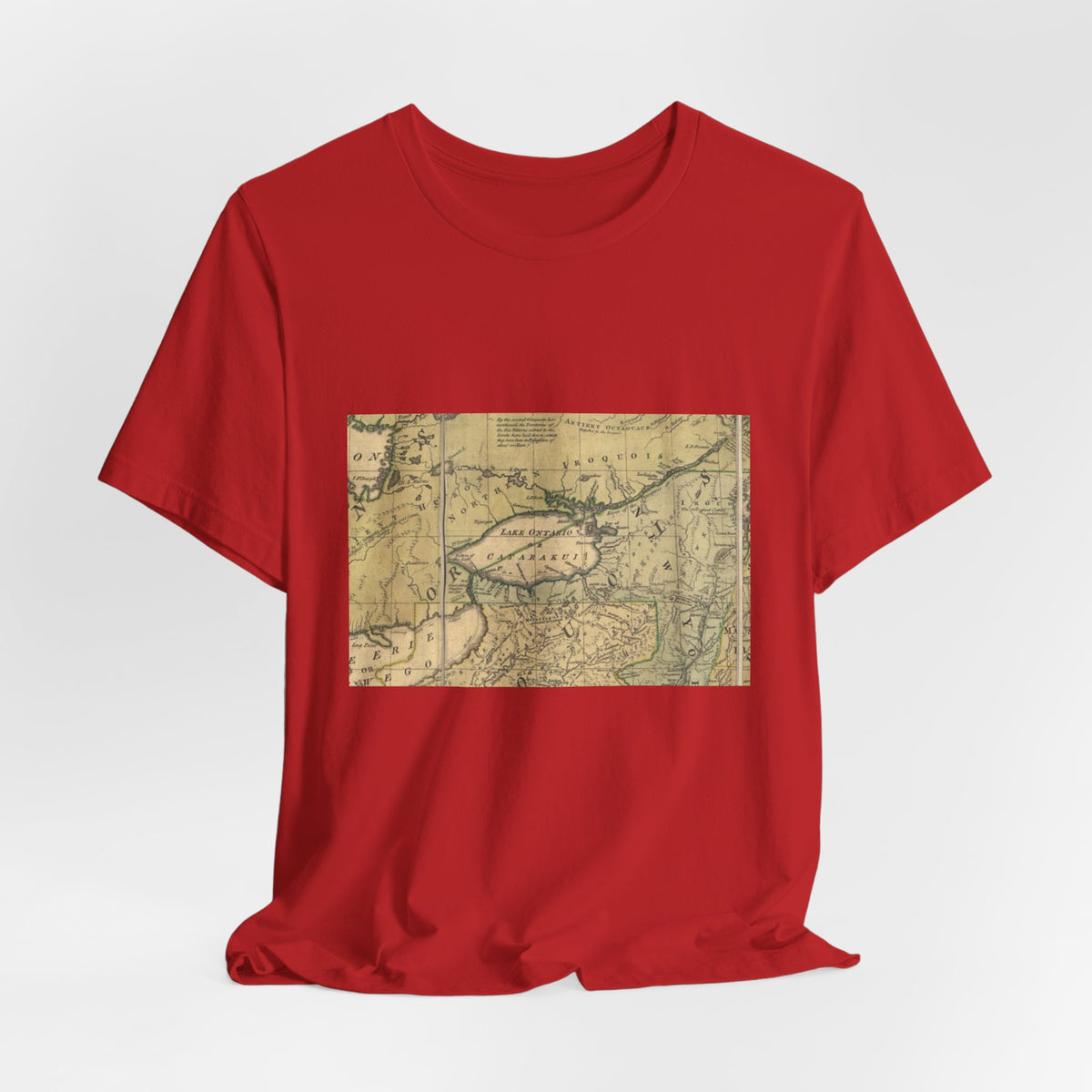 Vintage Lake Map T-Shirt