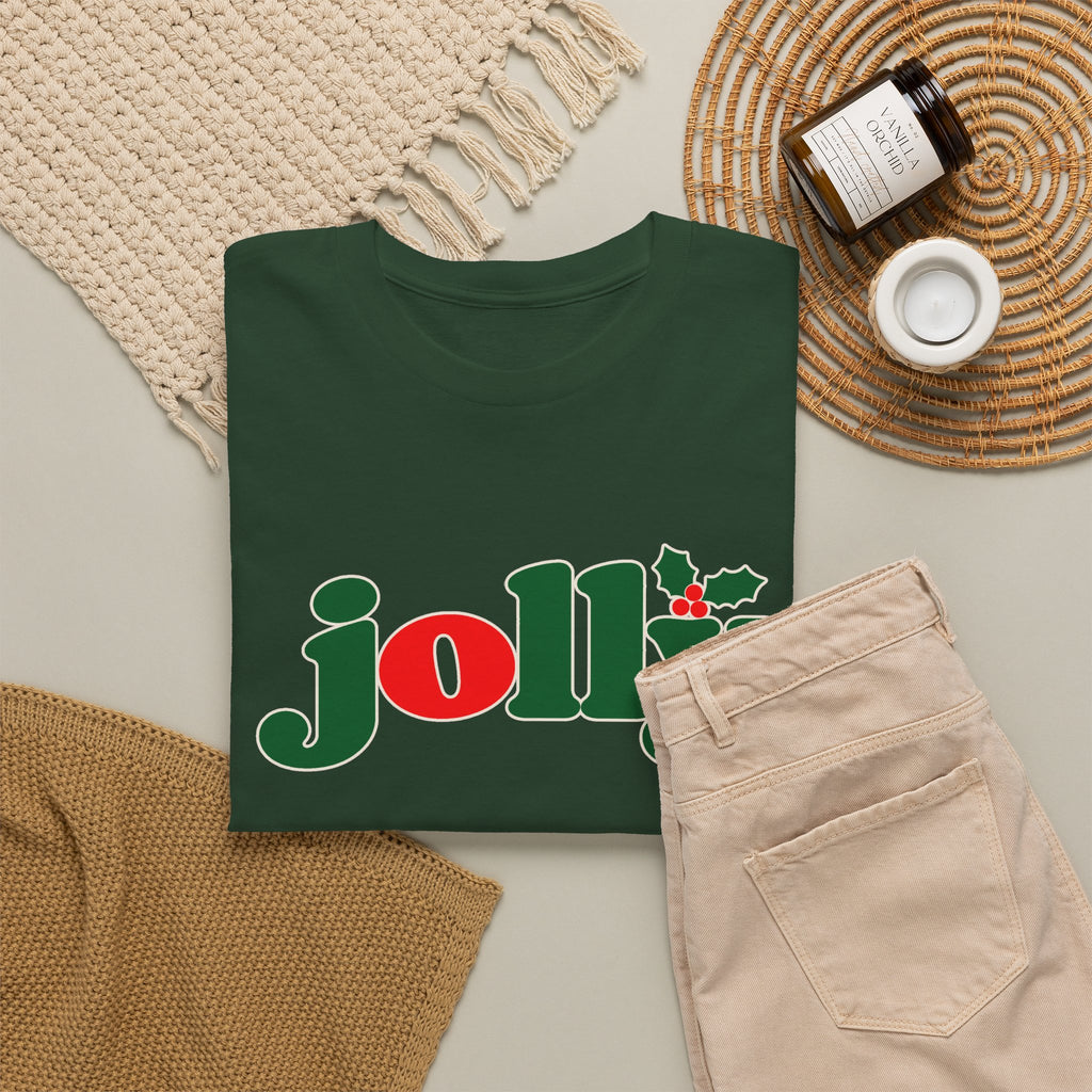 Jolly Christmas T-Shirt, holly jolly holiday tee