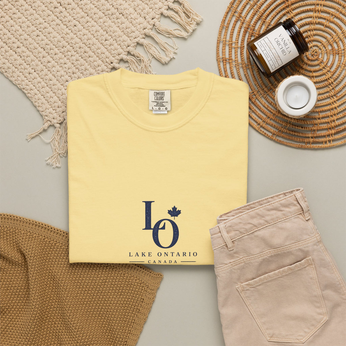 Lake Ontario Monogram Vintage Wash Tee