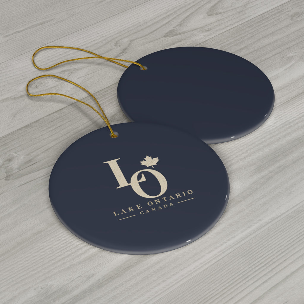 Lake Ontario Monogram Ornament