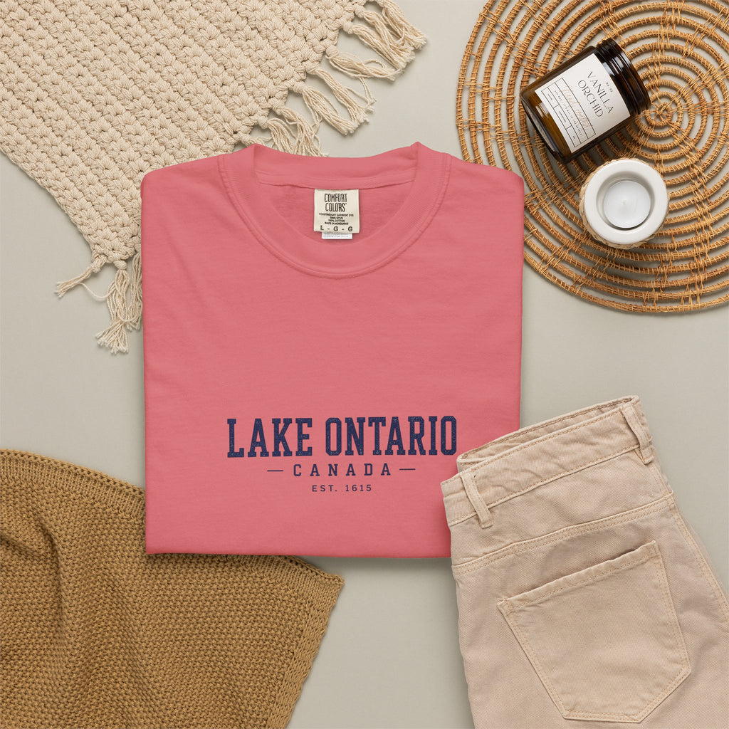 Lake Ontario Canada Est. 1615 Vintage Wash Tee