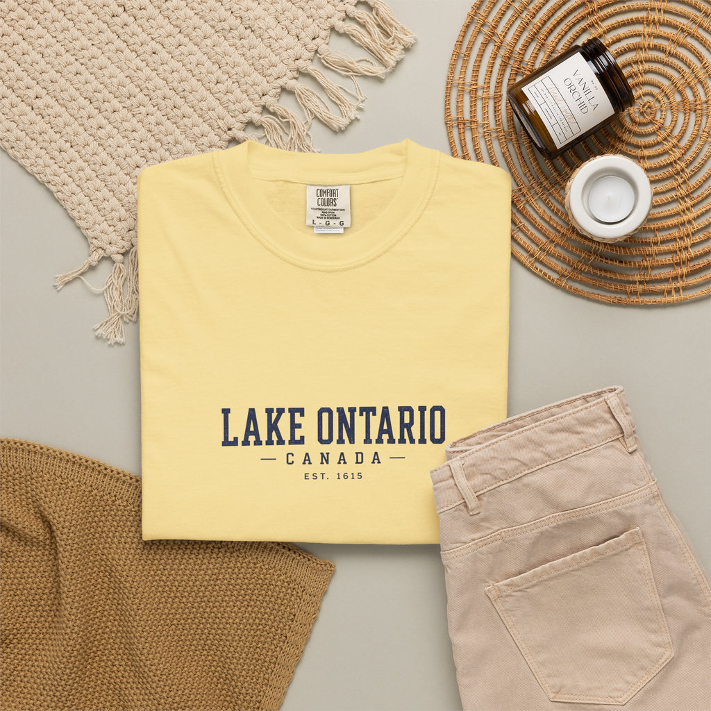 Lake Ontario Canada Est. 1615 Vintage Wash Tee