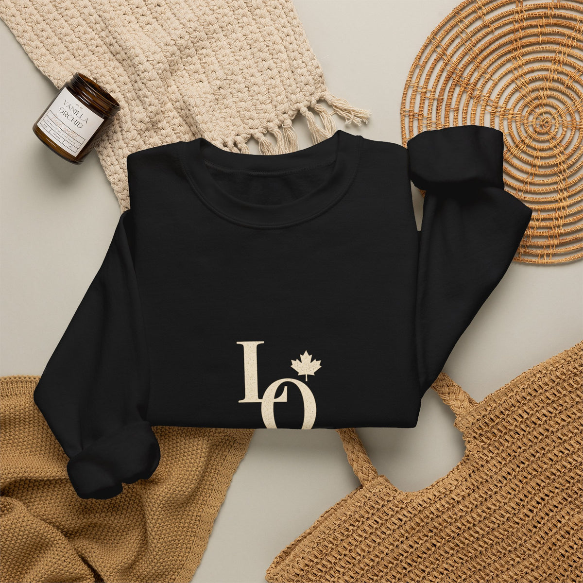 Lake Ontario Monogram Crewneck