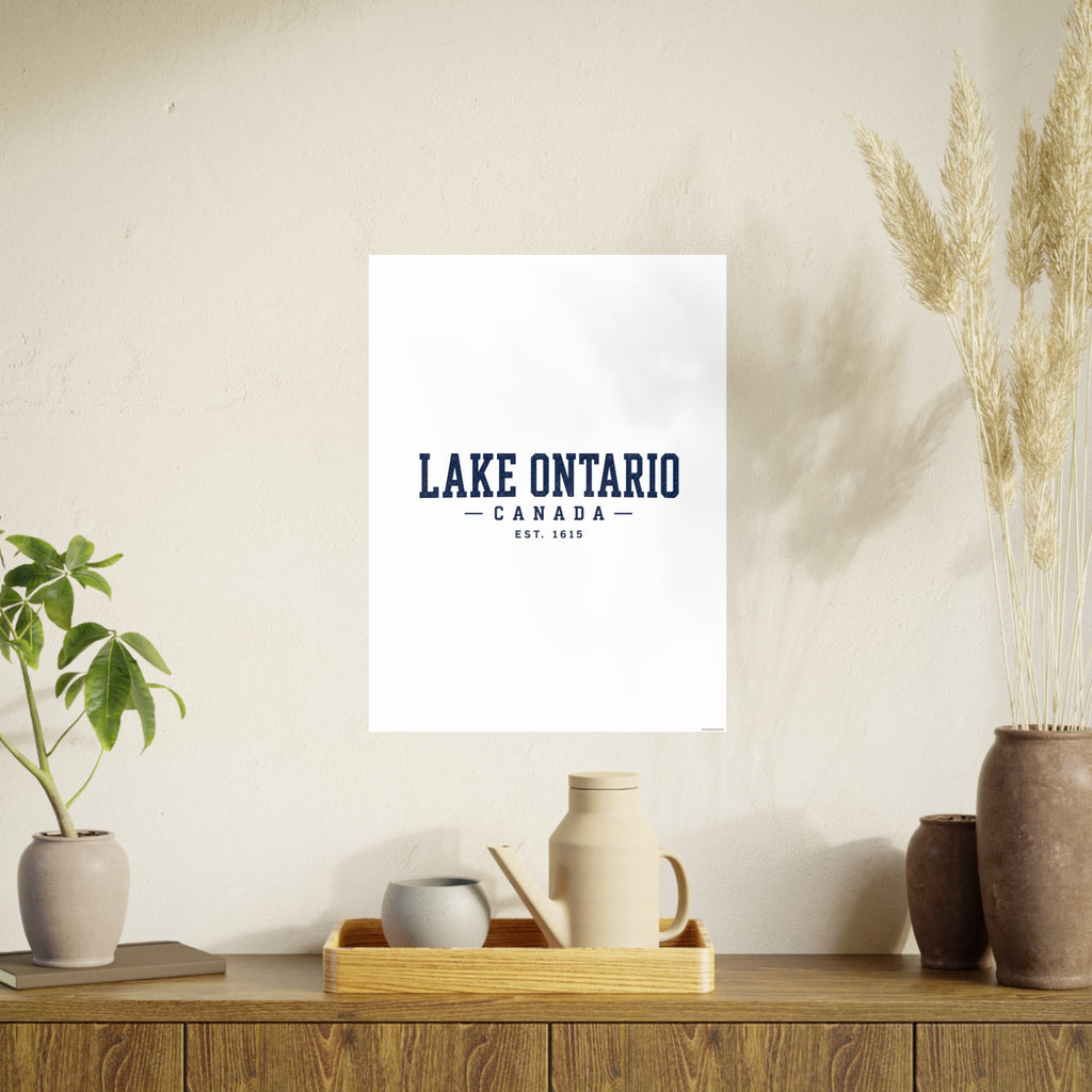 Lake Ontario Canada Est. 1615 Art Print
