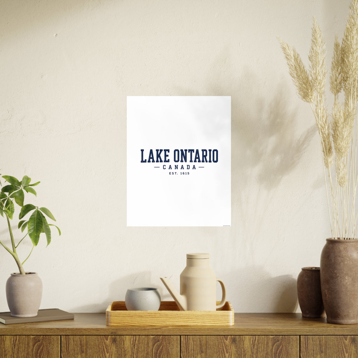 Lake Ontario Canada Est. 1615 Art Print
