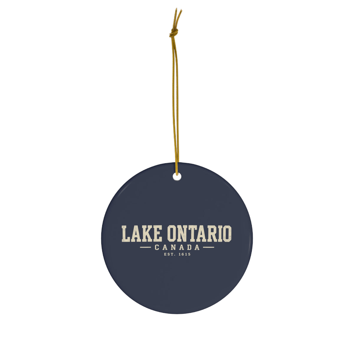 Lake Ontario Canada Est. 1615 Ornament